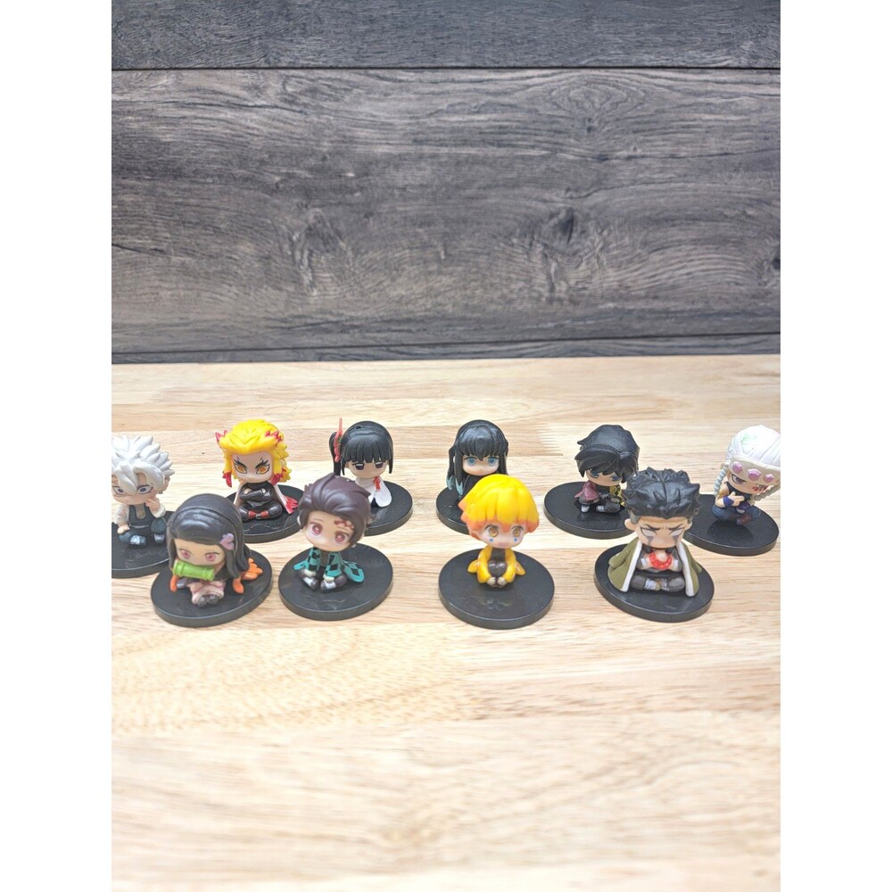 Demon Slayer: Kimetsu no Yaiba PVC Chibi Figure Set 10pc Tanjiro Nezuko